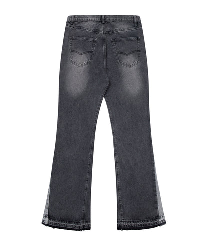 UNDEVELOPED Charcoal Split Flare Denim
