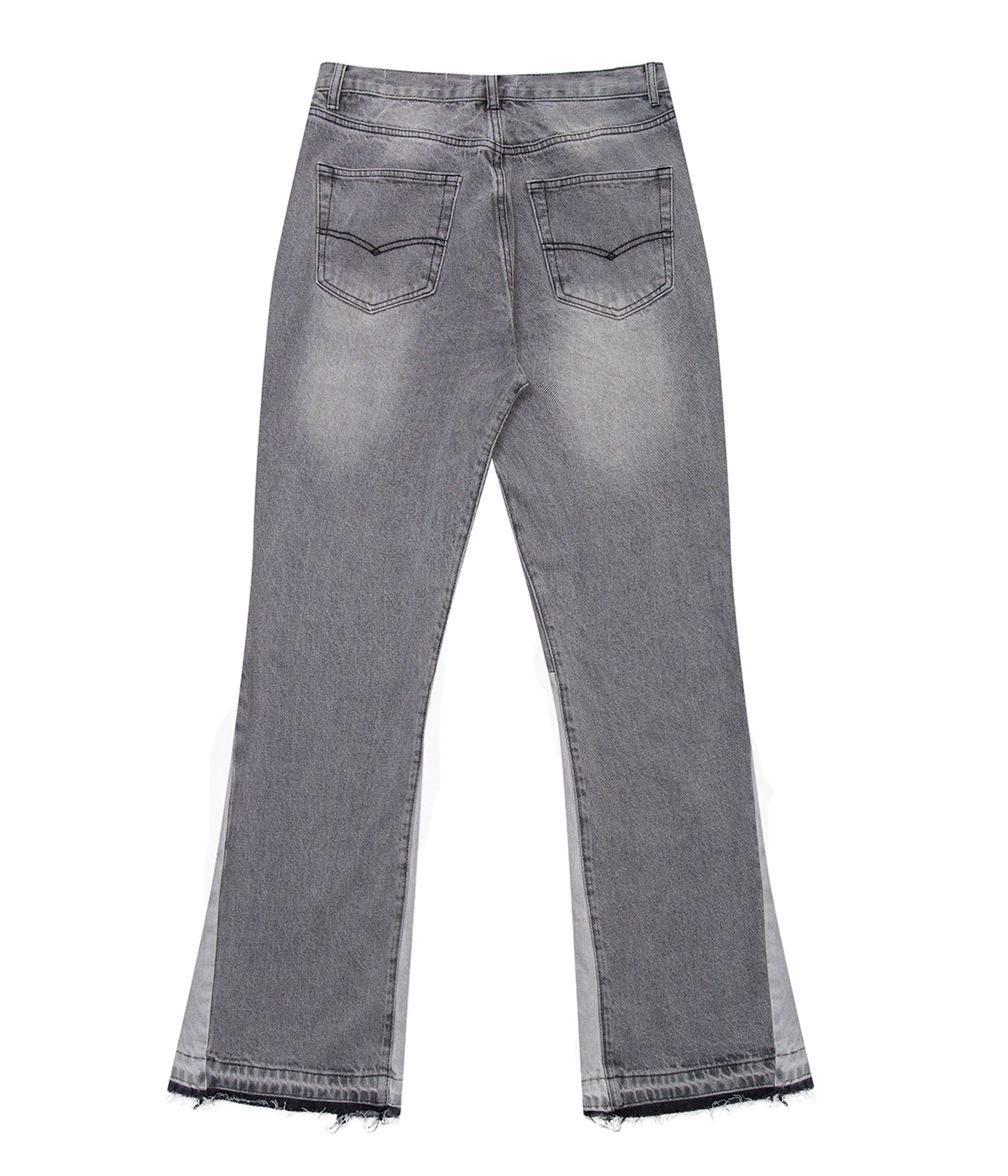 UNDEVELOPED Grey Split Flare Denim