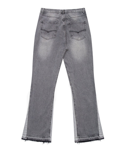 UNDEVELOPED Grey Split Flare Denim