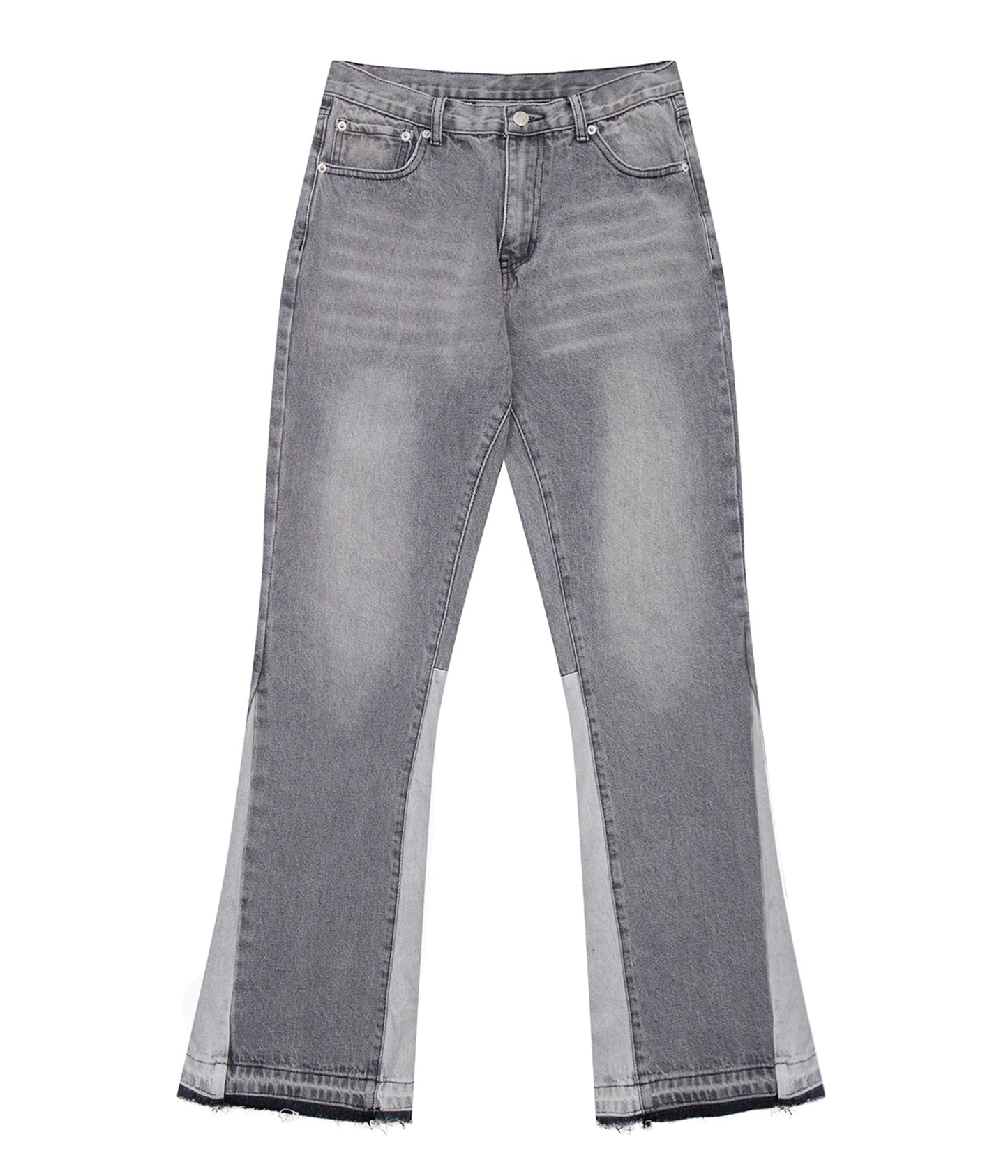 UNDEVELOPED Grey Split Flare Denim