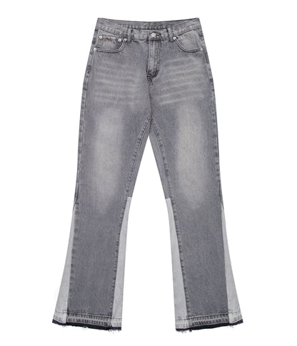 UNDEVELOPED Grey Split Flare Denim
