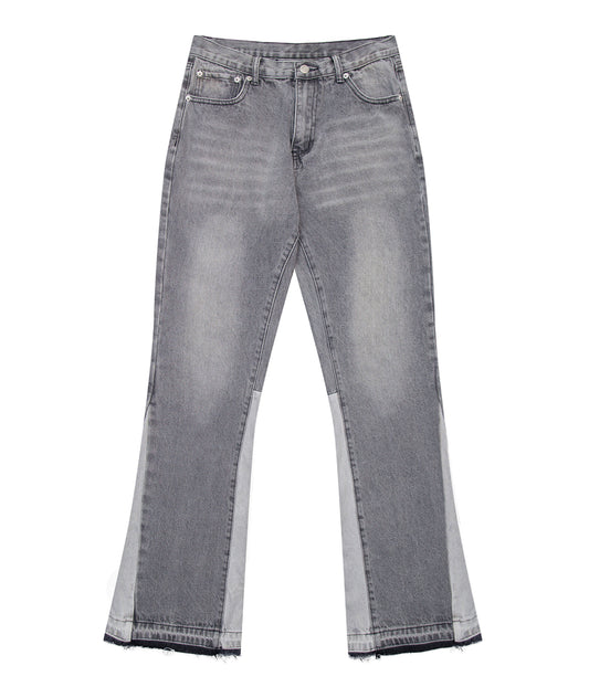 UNDEVELOPED Grey Split Flare Denim