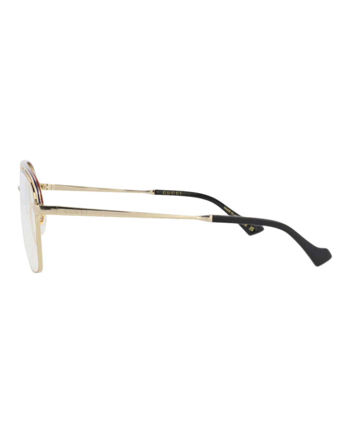 Gucci Square-Frame Metal Optical Frames 'Gold'