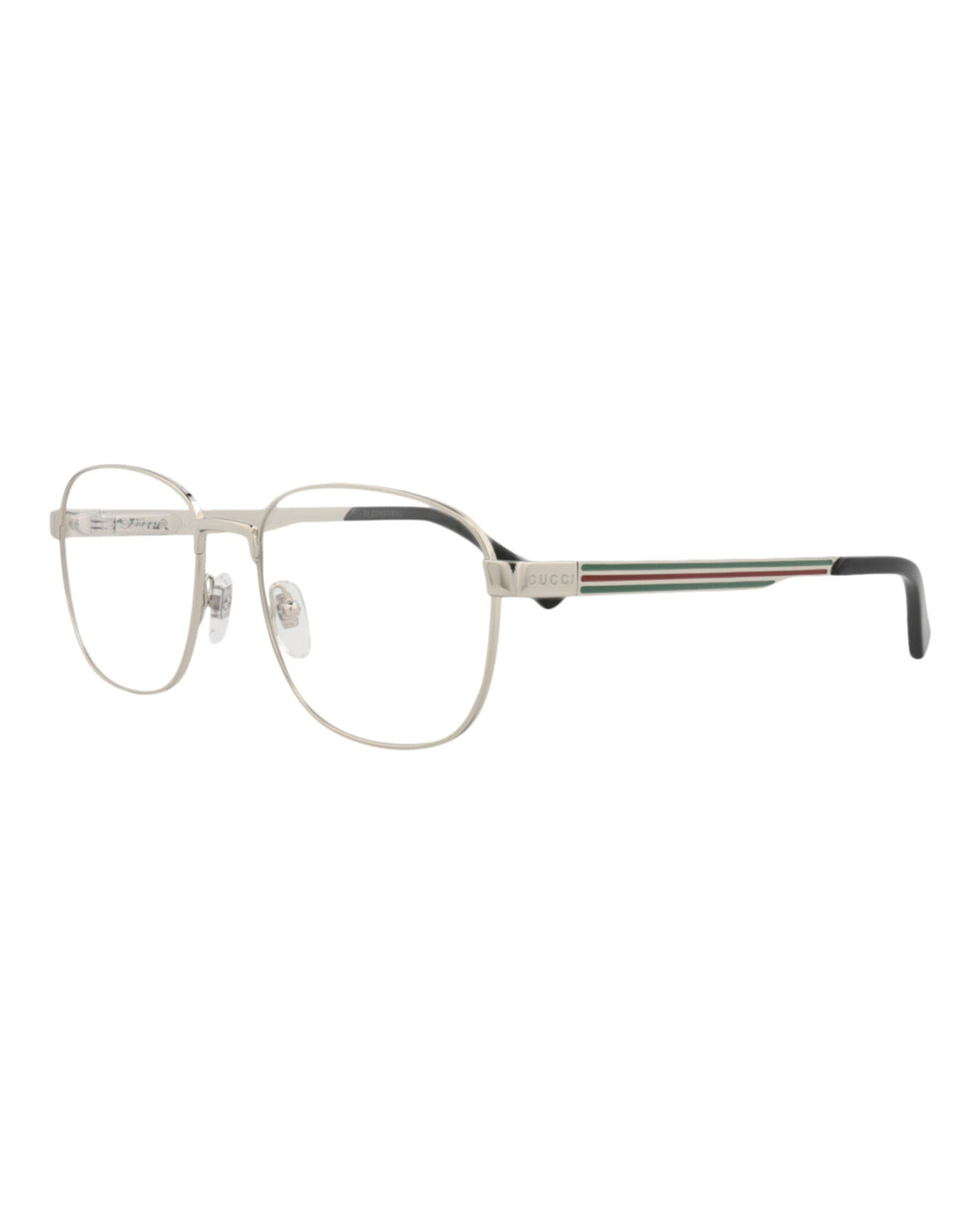 Gucci Round-Frame Metal Optical Frames 'Silver'