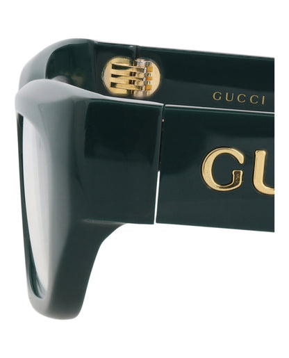 Gucci Square-Frame Recycled Acetate Optical Frames 'Blue'