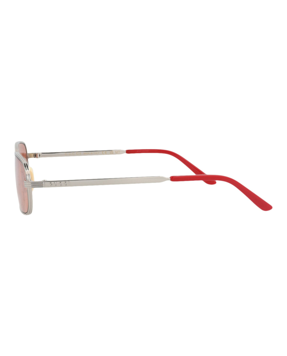 Gucci Square-Frame Metal Sunglasses 'Rose'
