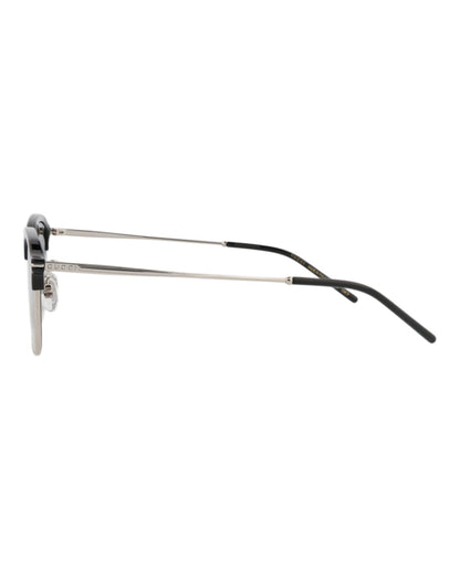 Gucci Square-Frame Metal Sunglasses 'Grey/Silver'