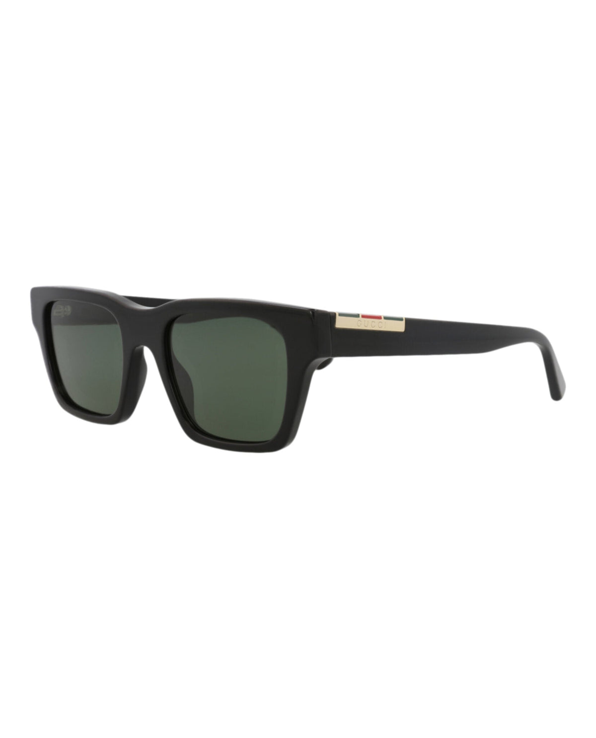 Gucci Square-Frame Recycled Acetate Sunglasses 'Black/Green'