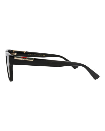Gucci Square-Frame Recycled Acetate Sunglasses 'Black/Green'