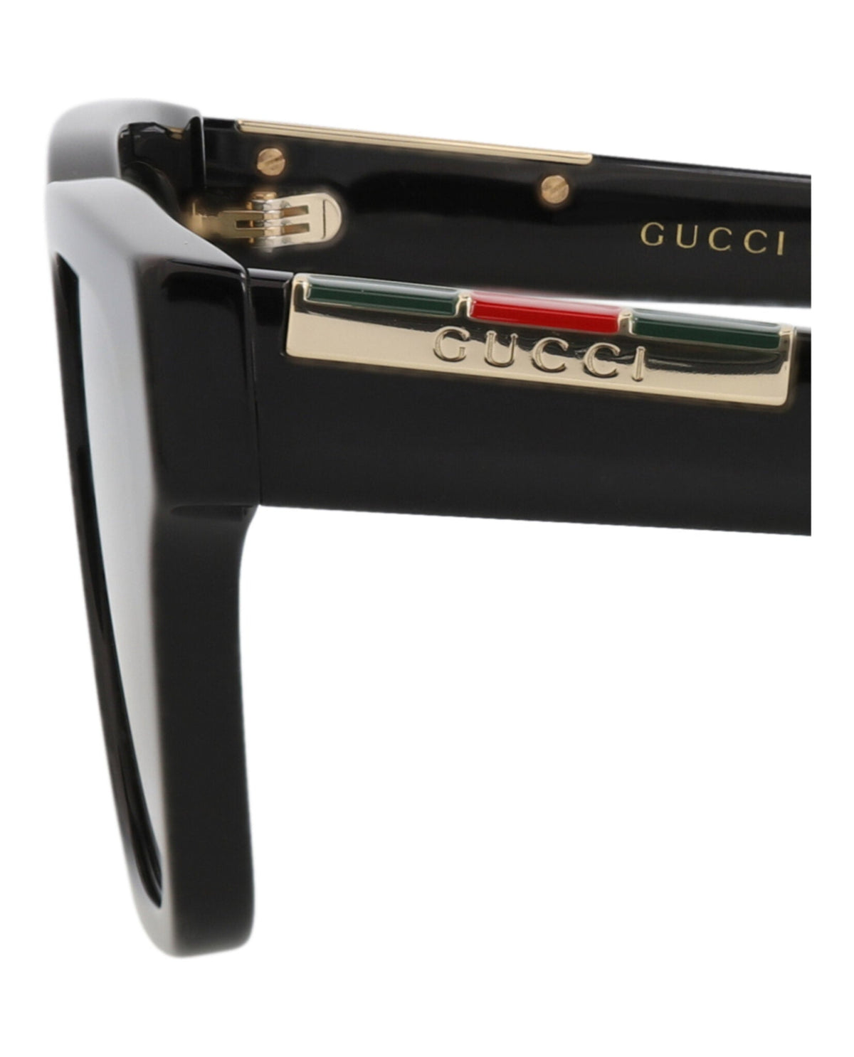 Gucci Square-Frame Recycled Acetate Sunglasses 'Black/Green'