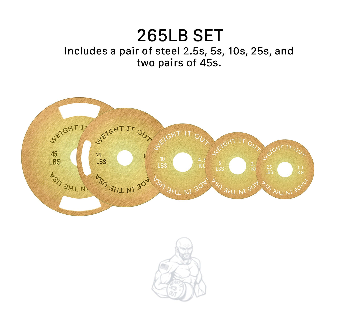 Pre-Order: Weight It Out - Solid Steel Calibrated Weight Plate Sets