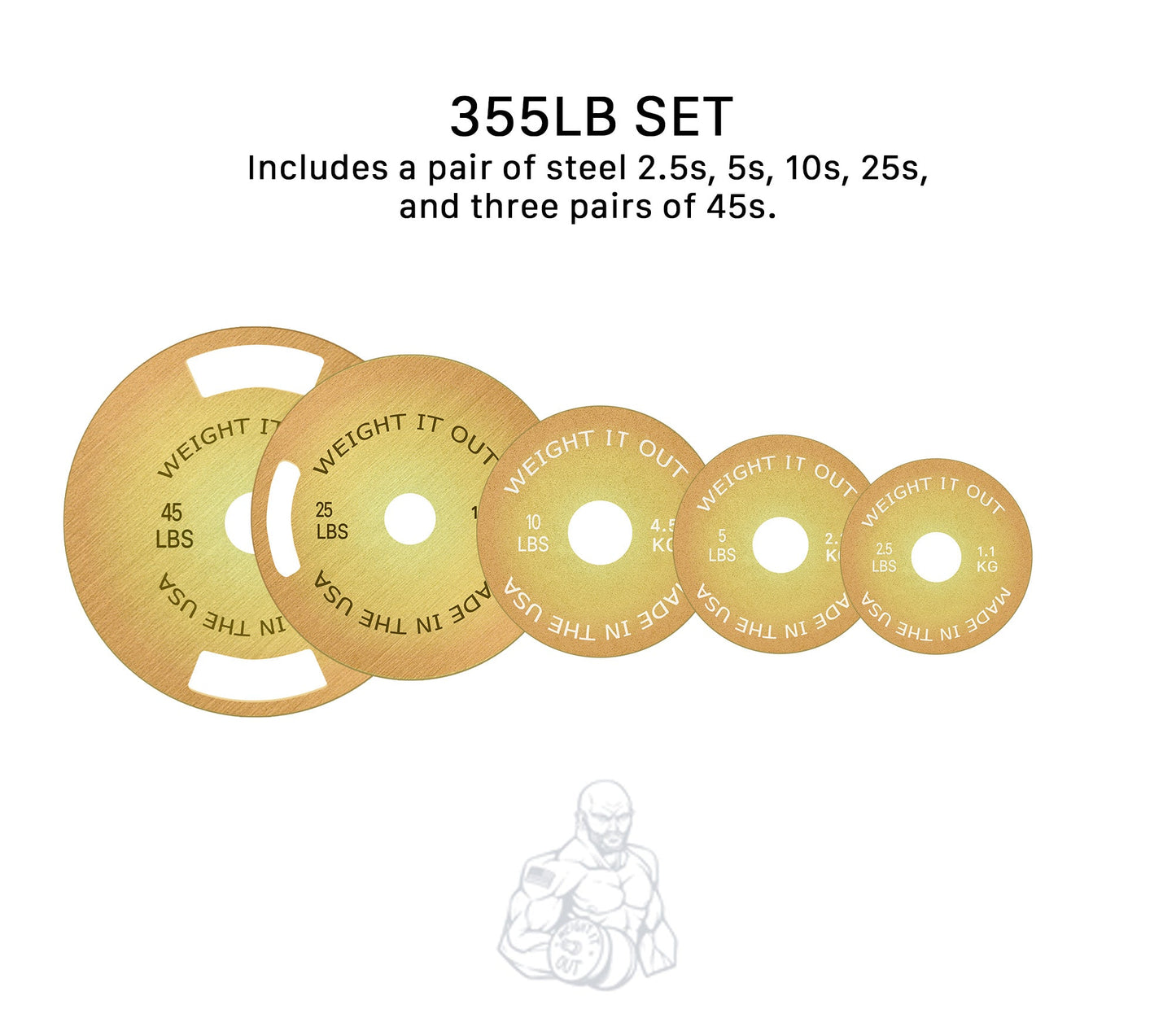 Pre-Order: Weight It Out - Solid Steel Calibrated Weight Plate Sets