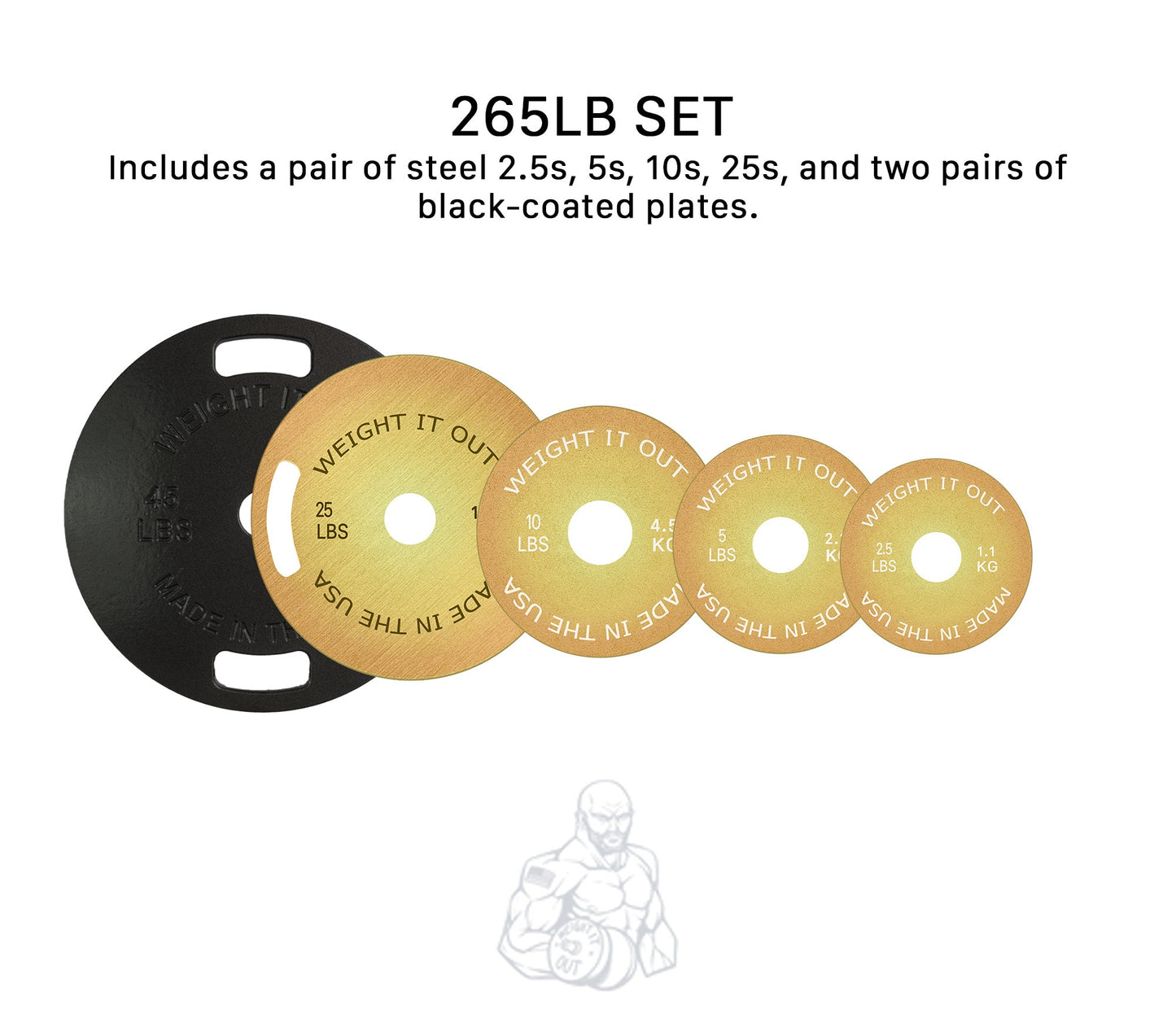 Pre-Order: Weight It Out - Cast Iron Machined 45lb And Calibrated Solid Steel Weight Plate Sets