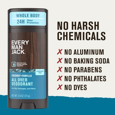 Every Man Jack All Over Solid Deodorant