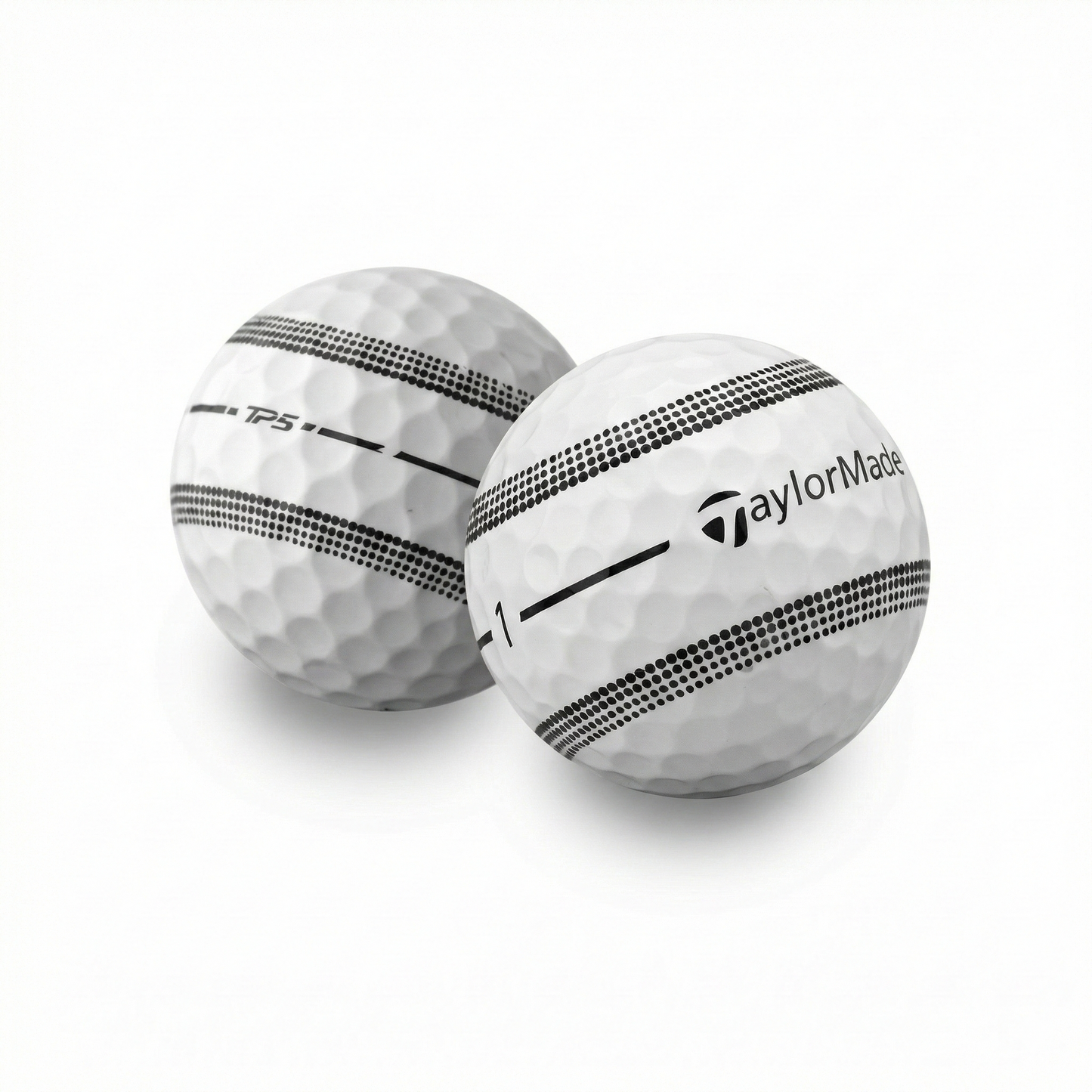 TaylorMade Mint/Near Mint TP5 Stripe Golf Balls - 1 Dozen