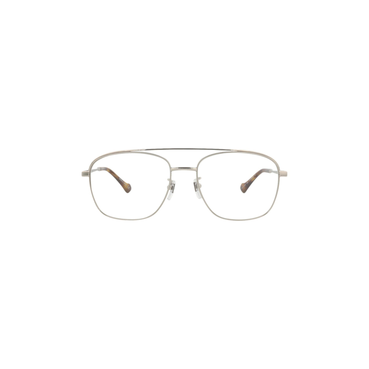 Gucci Aviator-Frame Metal Optical Frames 'Silver'