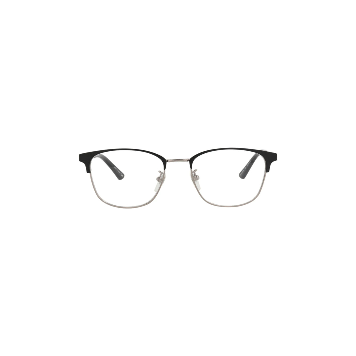 Gucci Square-Frame Metal Optical Frames 'Black/Silver'