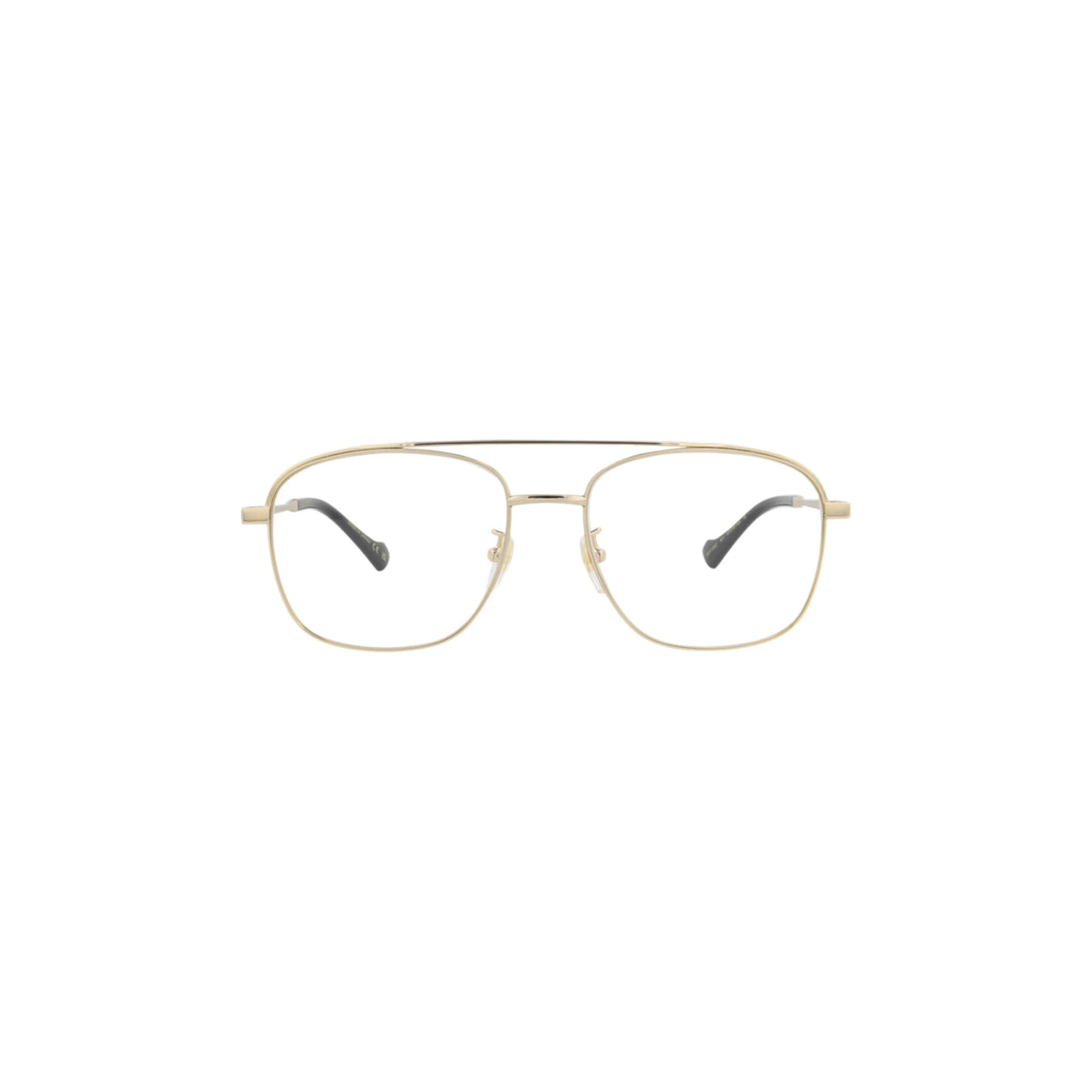 Gucci Square-Frame Metal Optical Frames 'Gold'