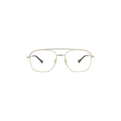 Gucci Square-Frame Metal Optical Frames 'Gold'