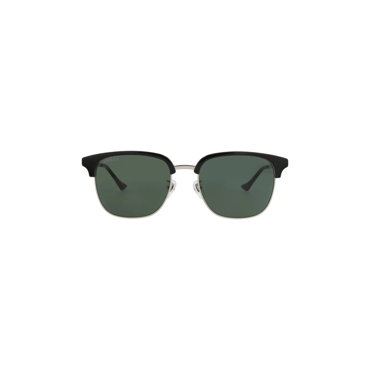 Gucci Square-Frame Metal Sunglasses 'Black/Green'