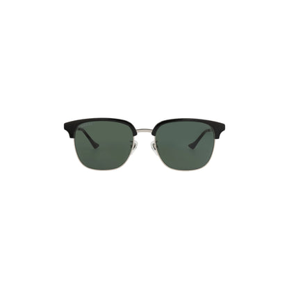 Gucci Square-Frame Metal Sunglasses 'Black/Green'