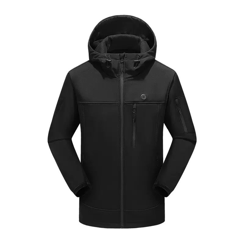 LITEGUEST 10-Zone Softshell Heated Jacket – USB Winter Jacket - Mann
