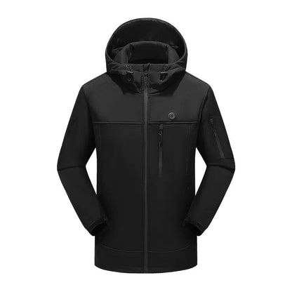 LITEGUEST 10-Zone Softshell Heated Jacket – USB Winter Jacket - Mann