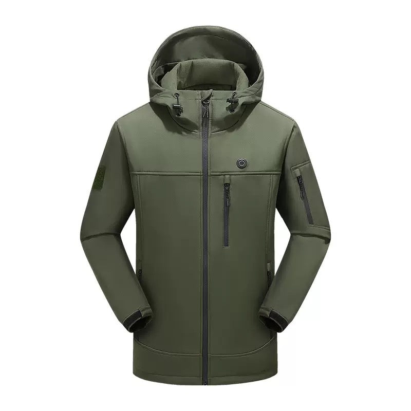 LITEGUEST 10-Zone Softshell Heated Jacket – USB Winter Jacket - Mann