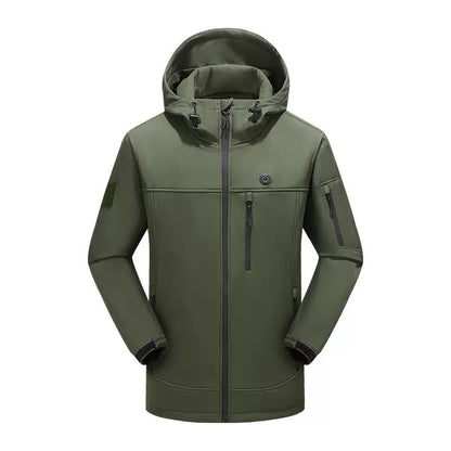 LITEGUEST 10-Zone Softshell Heated Jacket – USB Winter Jacket - Mann