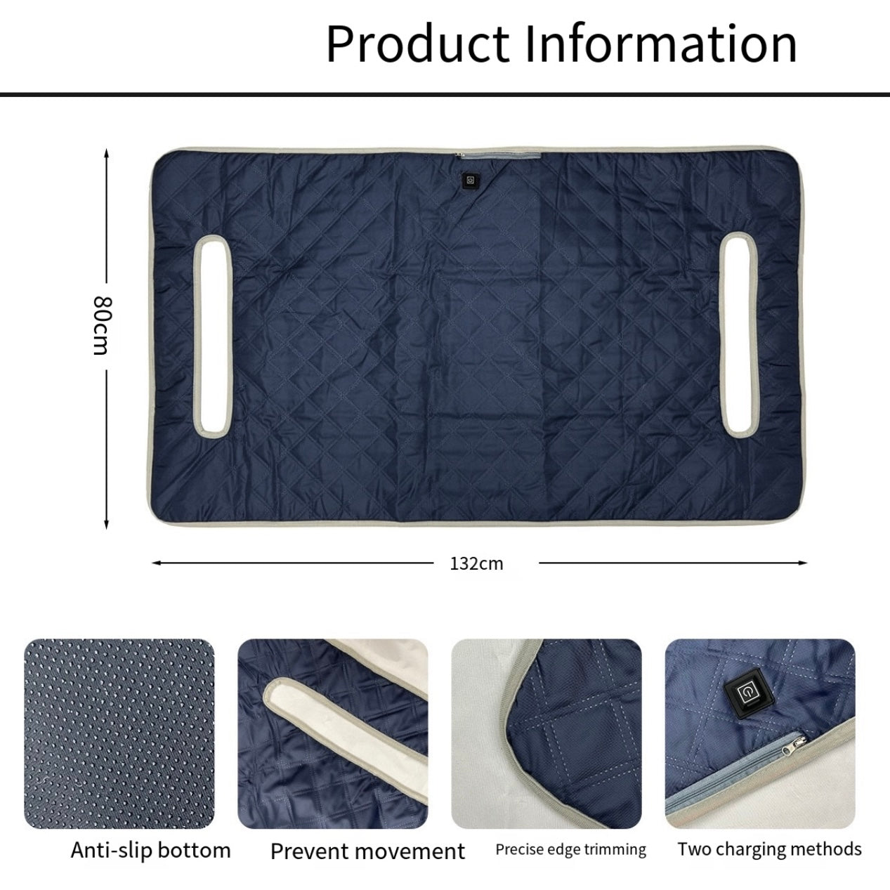 LITEGUEST USB Heated Golf Cart Seat Cushion Winter Warmth Essential - Mann