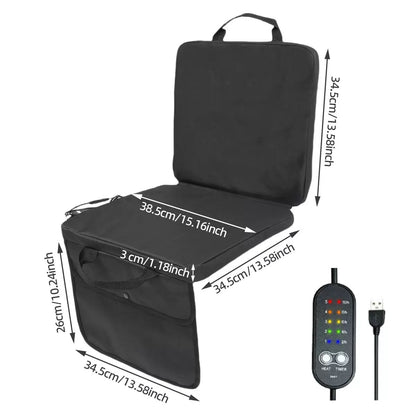 LITEGUEST USB Heated Stadium Seat Cushion – Warm Comfort on Bleachers - Mann