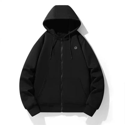 LITEGUEST 5-Zone USB Heated Hoodie Heated Zip-up Hooded Sweatshirt - Mann