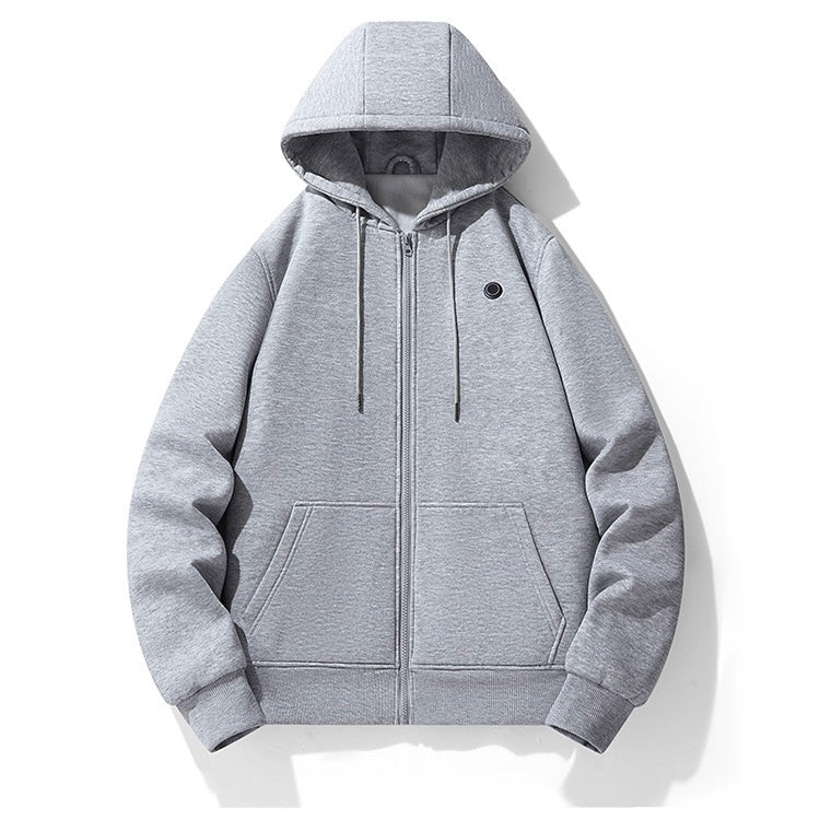LITEGUEST 5-Zone USB Heated Hoodie Heated Zip-up Hooded Sweatshirt - Mann