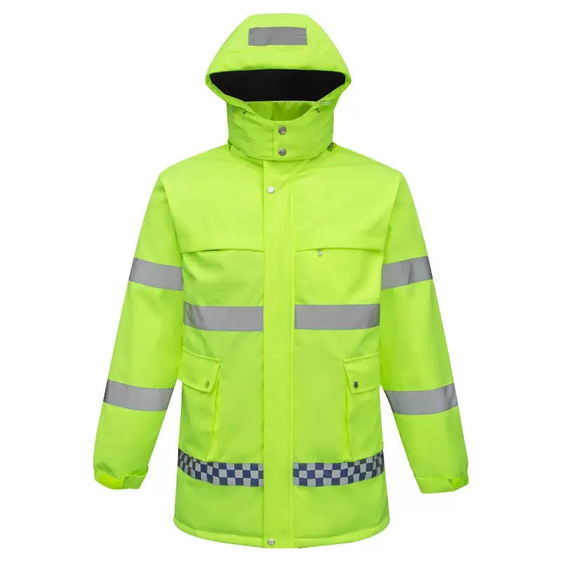LITEGUEST USB Heated Reflective Waterproof Work Jacket For Winter - Mann
