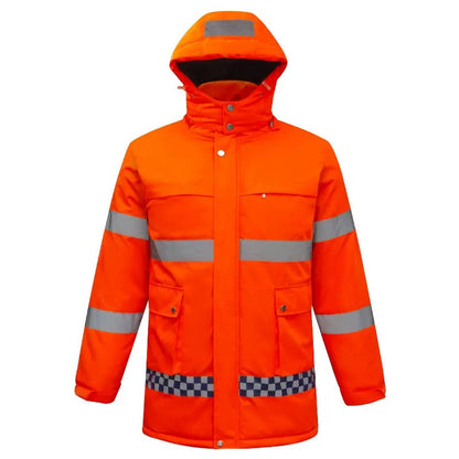 LITEGUEST USB Heated Reflective Waterproof Work Jacket For Winter - Mann