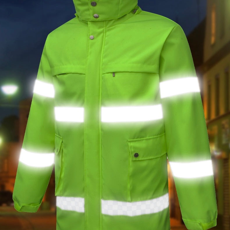 LITEGUEST USB Heated Reflective Waterproof Work Jacket For Winter - Mann
