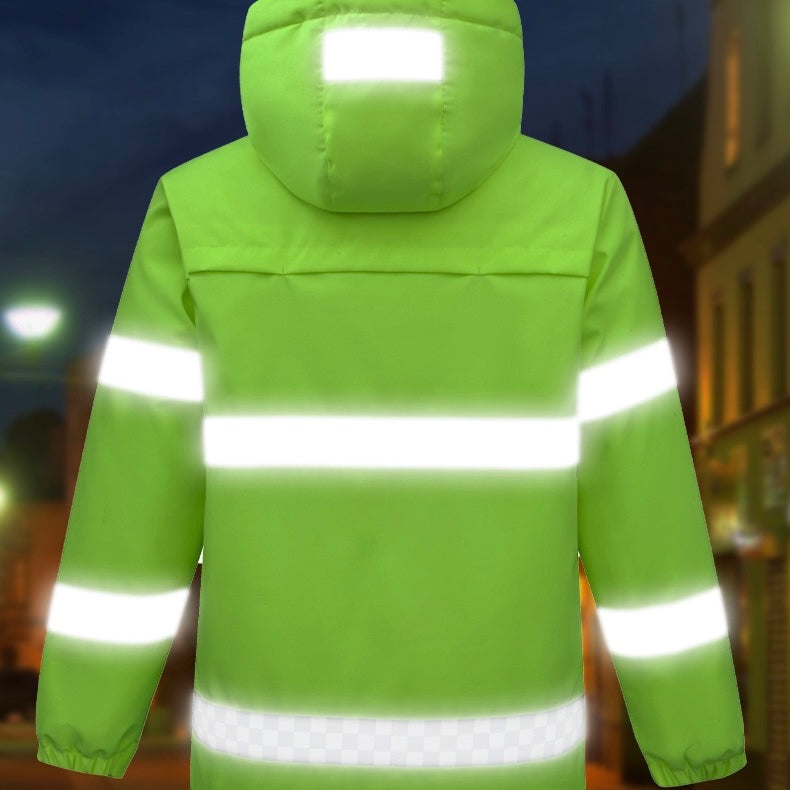LITEGUEST USB Heated Reflective Waterproof Work Jacket For Winter - Mann