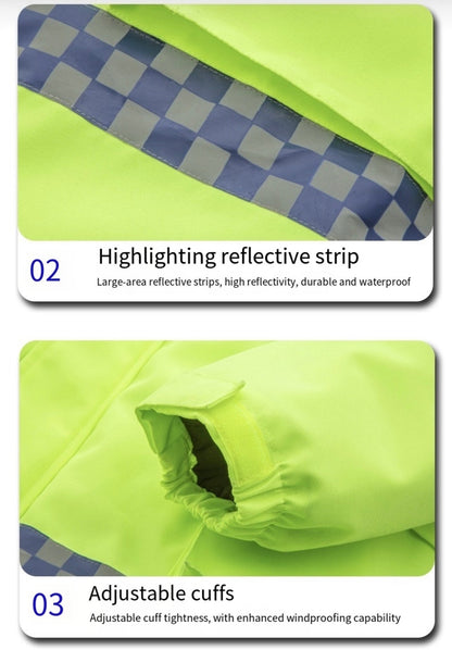 LITEGUEST USB Heated Reflective Waterproof Work Jacket For Winter - Mann