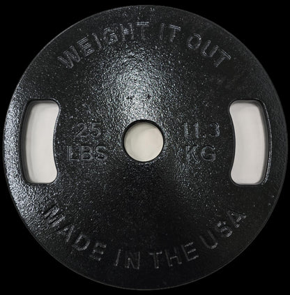 Weight It Out - 
Cast Iron Machined Weight Plate Sets - Mann