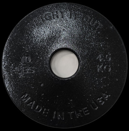Weight It Out - 
Cast Iron Machined Weight Plate Sets - Mann