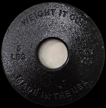 Weight It Out - 
Cast Iron Machined Weight Plate Sets - Mann
