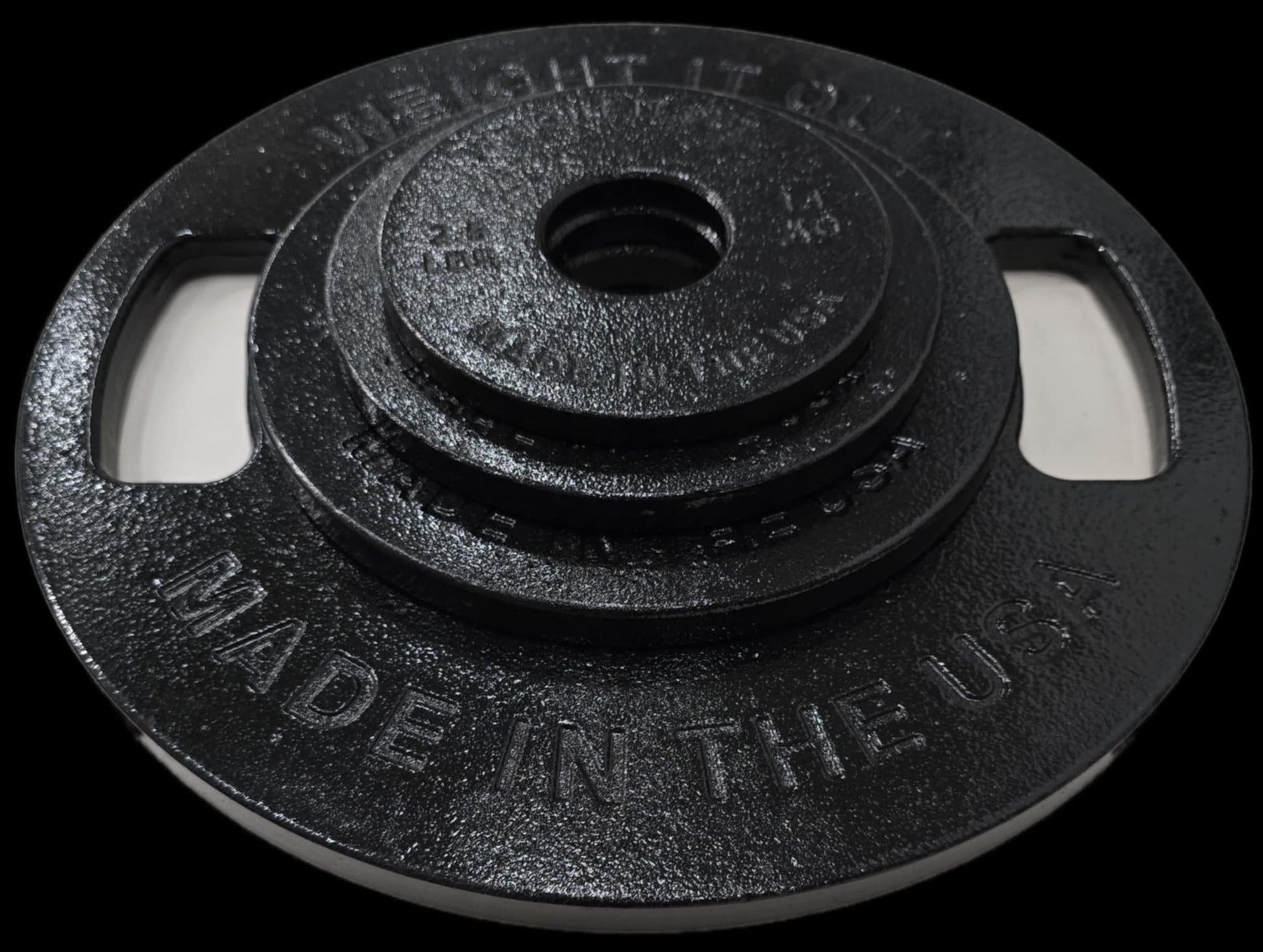 Weight It Out - 
Cast Iron Machined Weight Plate Sets - Mann