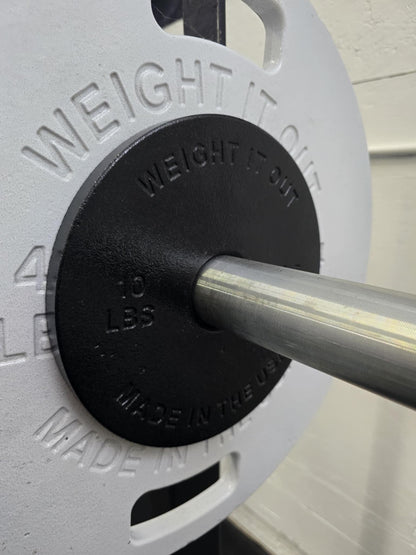 Weight It Out - 
Cast Iron Machined Weight Plate Sets - Mann