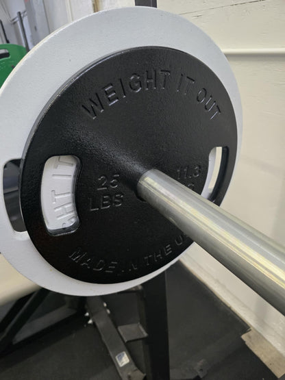 Weight It Out - 
Cast Iron Machined Weight Plate Sets - Mann