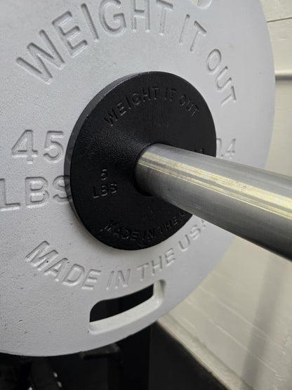 Weight It Out - 
Cast Iron Machined Weight Plate Sets - Mann