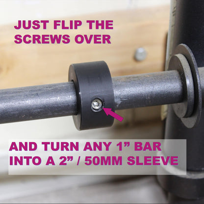 Weight It Out - Olympic Plate to Standard Bar Adapter (2" to 1")