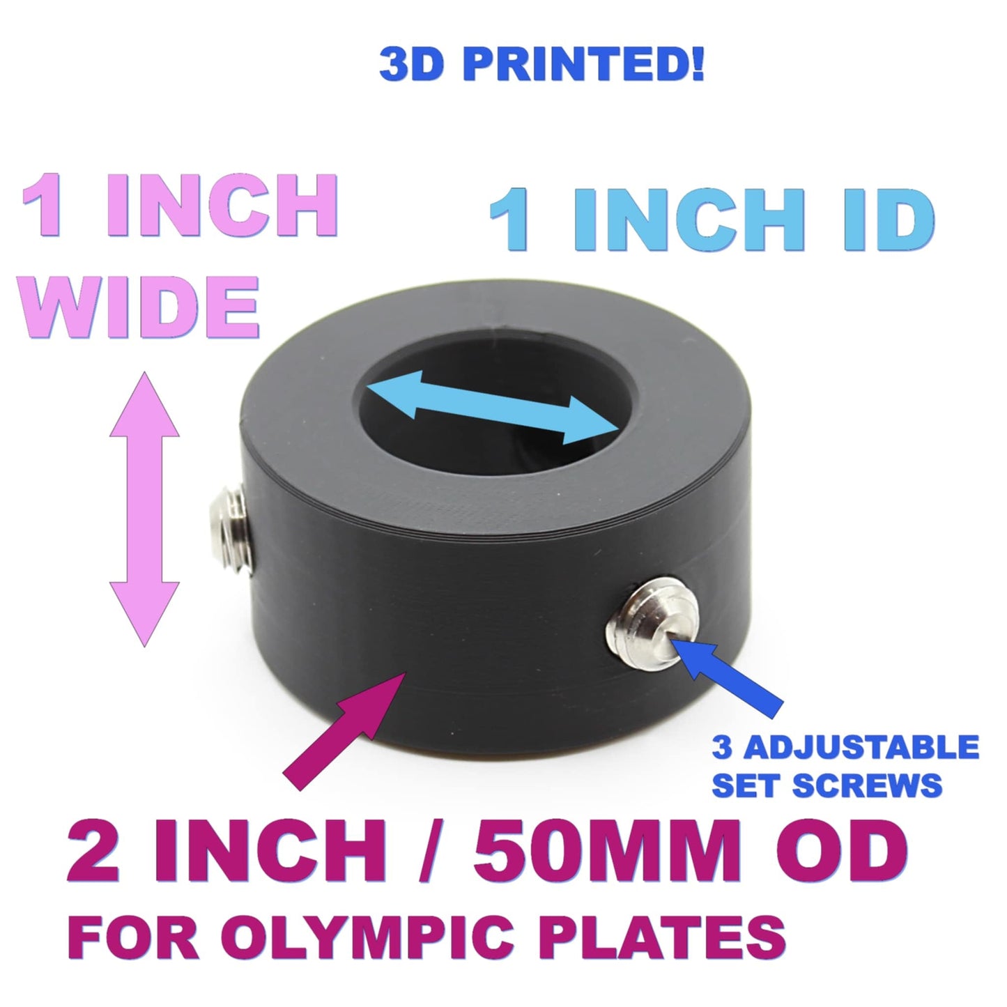 Weight It Out - Olympic Plate to Standard Bar Adapter (2" to 1")