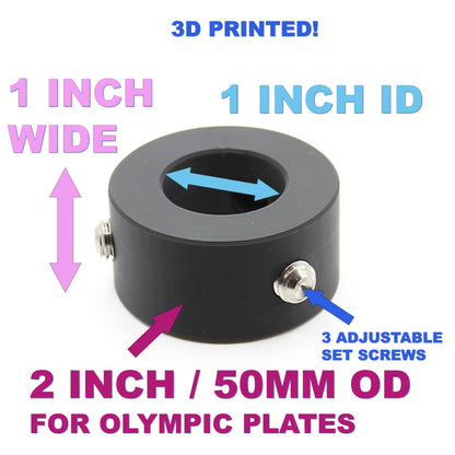 Weight It Out - Olympic Plate to Standard Bar Adapter (2" to 1")