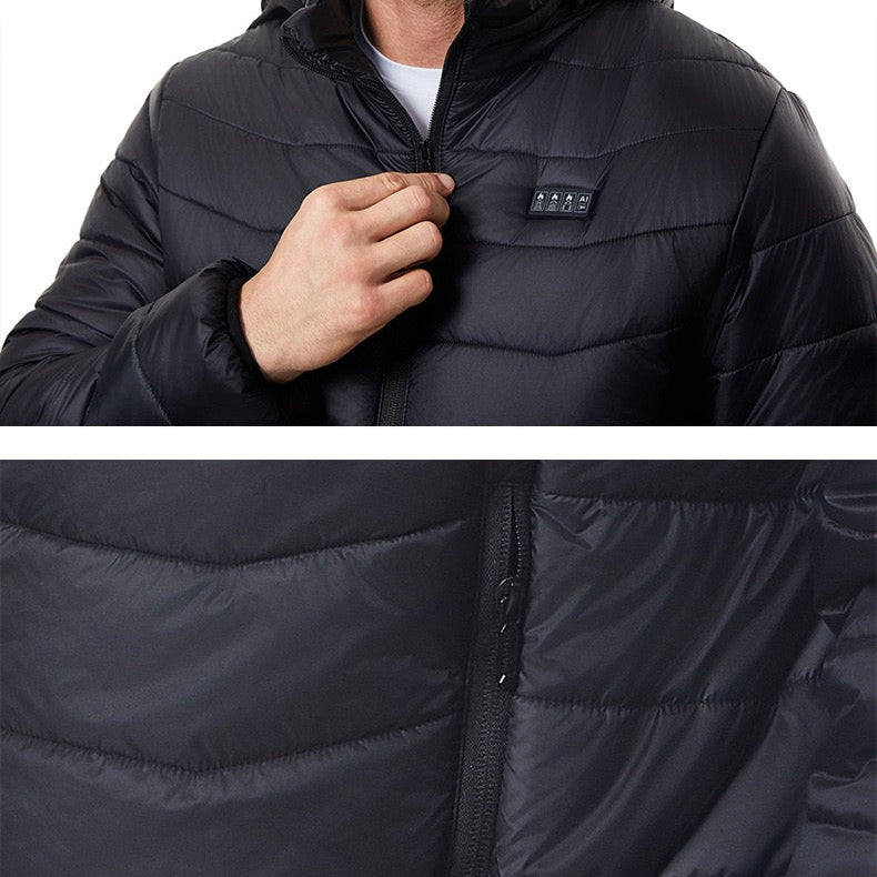 LITEGUEST 27-Zone Smart Heated Down Jacket – Urban Winter Warmth - Mann