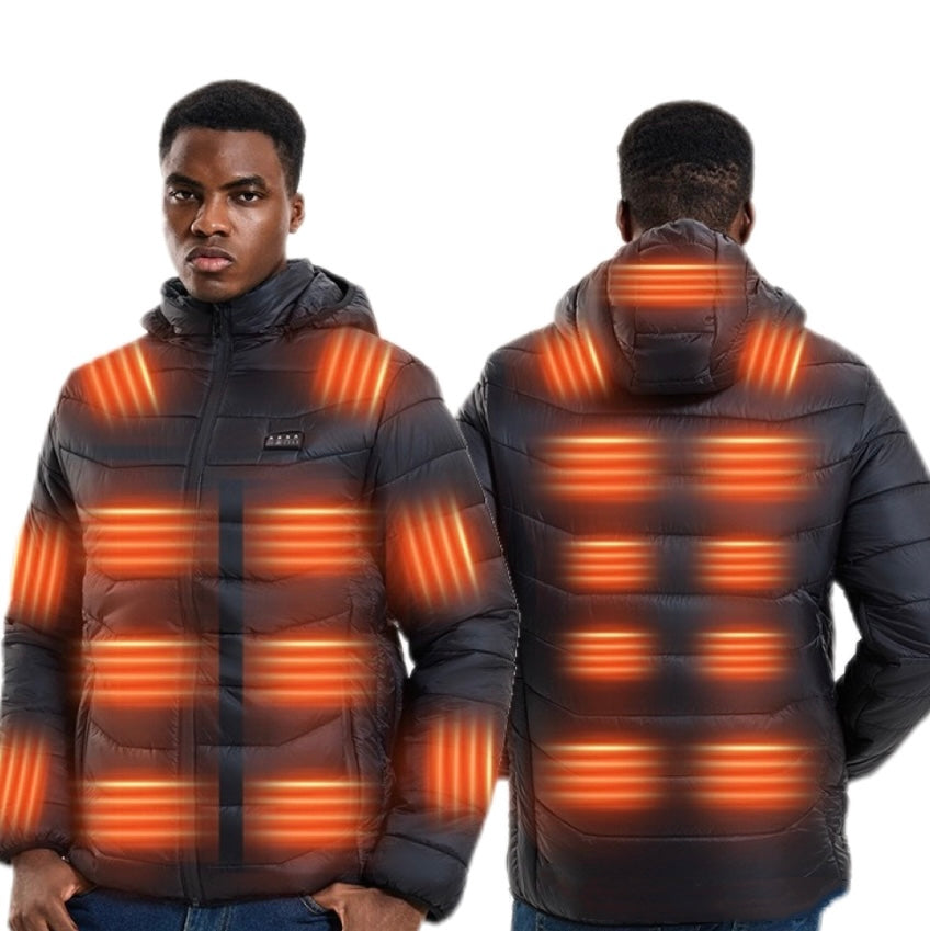 LITEGUEST 27-Zone Smart Heated Down Jacket – Urban Winter Warmth - Mann